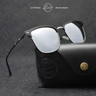 LM новые мужские поляризованные солнцезащитные очки из сплава квадратные модные ретро уличные женские очки для вождения брендовые дизайнерские очки UV400 Gafas De Sol