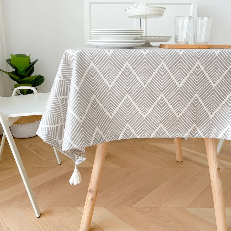 

Simple and modern cotton linen tea table cloth Japanese tablecloth