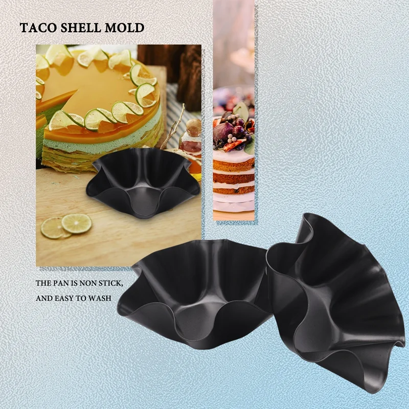Большие антипригарные кастрюли с раковиной тортильи Taco для салата из