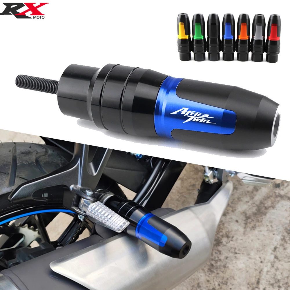 

For Honda CRF1100L Africa Twin Motorcycle Accessoires Falling protection Exhaust Slider Crash pad slider with logo "Africa Twin"