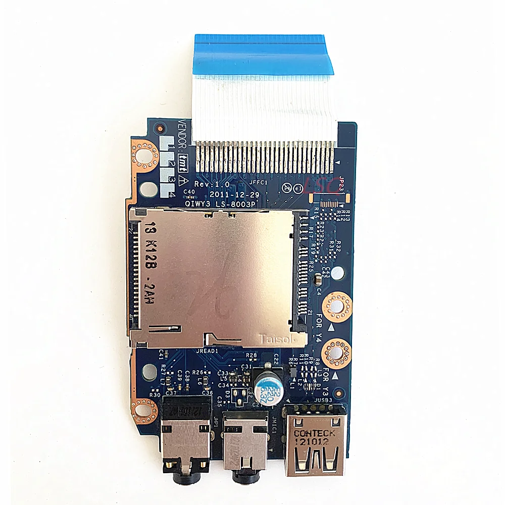 Внешняя Плата USB для Lenovo Y580 с кабелем QIWY3 QIWY4 100% ТЕСТ ОК
