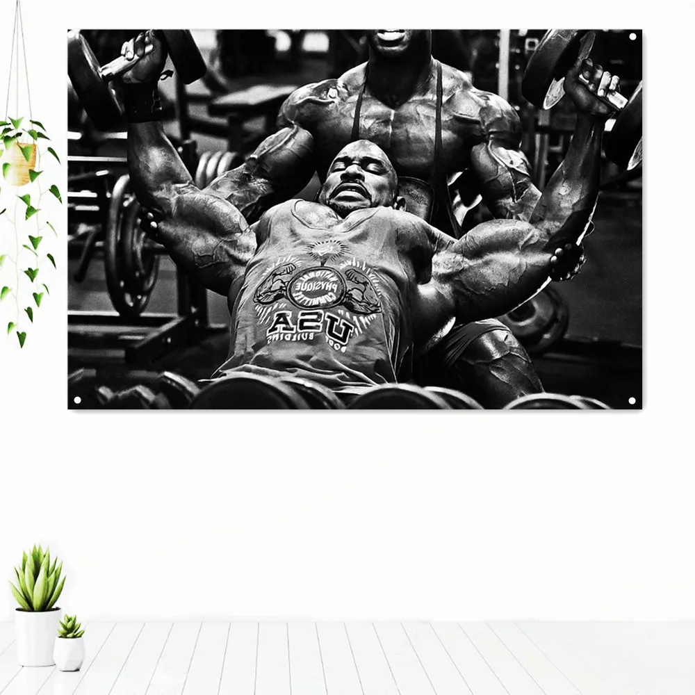 

Arm Muscle Training Sports Exercise Tapestry Wall Art Gym Decor Fitness Workout Motivation Poster Banner Flag Hanging Painting