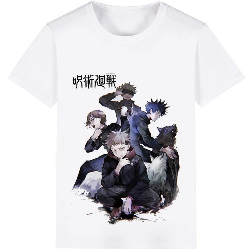 

Футболка с коротким рукавом для детей и взрослых, косплей-костюм джутсу, кайсин, юцзи итадори, нобара кугисаки, мейгми фушигуро