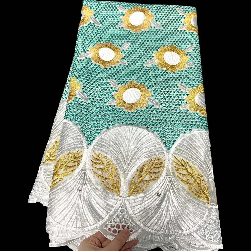 Синяя швейцарская кружевная ткань африканская Дубай 2021 Австрия 100%