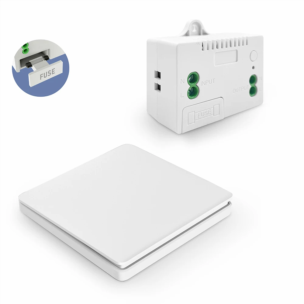 

Беспроводной светильник ель света, не требует батареек, кнопочный переключатель, самозаряжающийся, 110 В, 220 В, радиочастотный релейный модуль с плавким предохранителем, пульт дистанционного управления для лампы