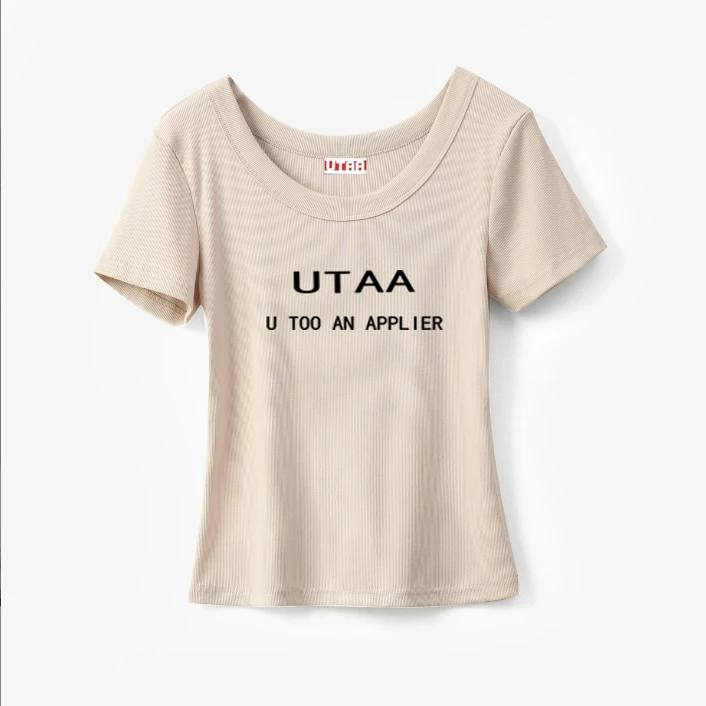 23 Golf T-shirt Women's Fashion Summer Cotton Golf Top Brand Logo UTAA Golf Short Sleeve Fashion Street Golf Apparel