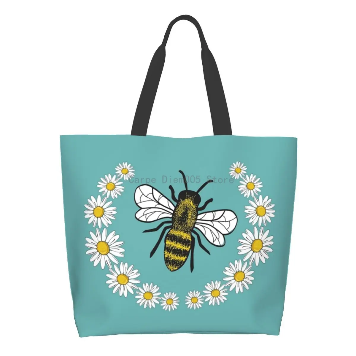 

Women Shoulder Bag Bee Large Capacity Shopping Grocery Tote Bag For Ladies