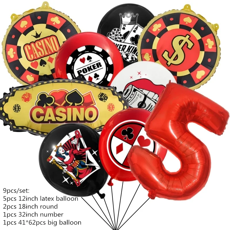 

Комплект декораций для вечеринки в стиле казино