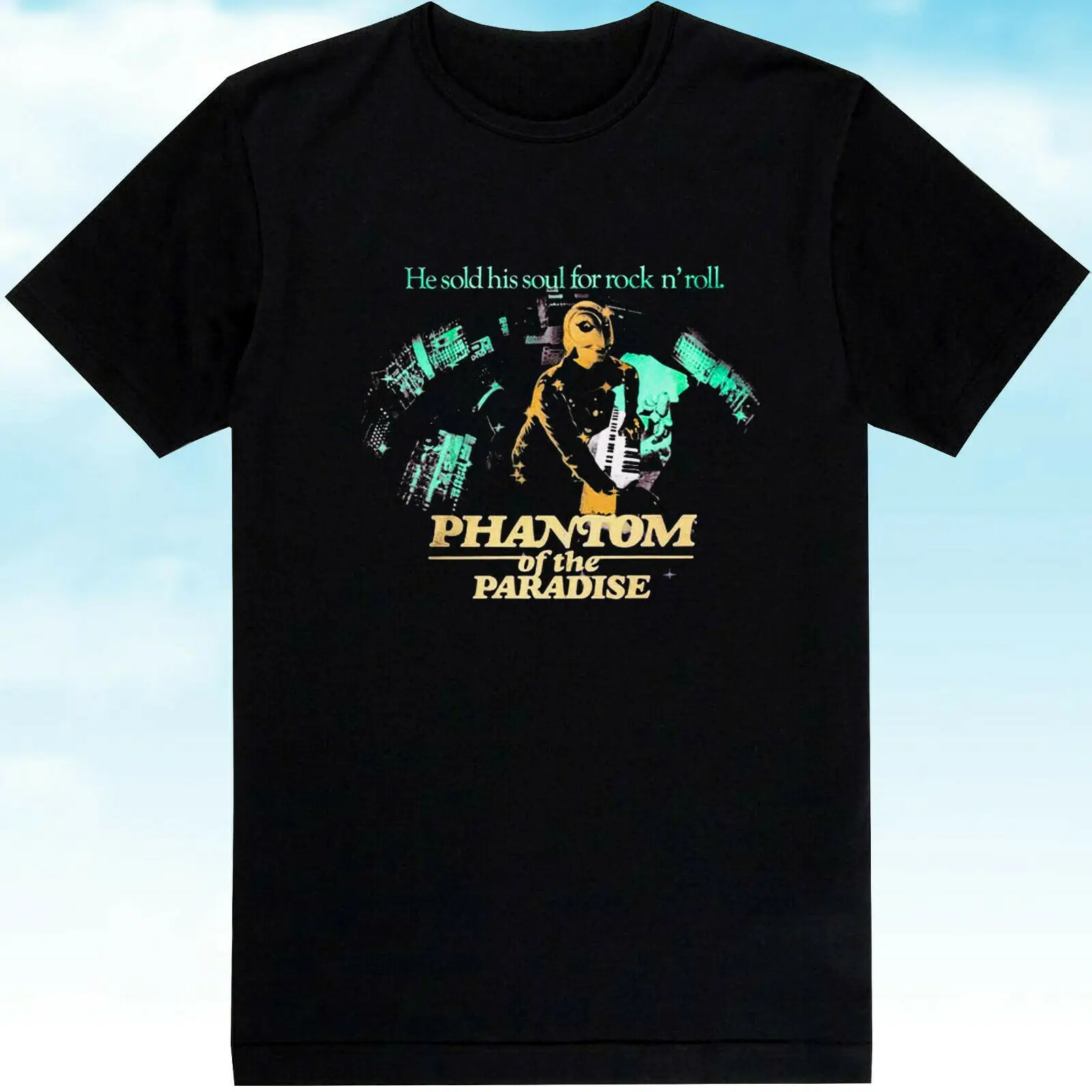 Страшная женская футболка Phantom Of The Paradise черный цвет размер XL EB7817552 |