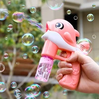 childrens gift automatic dolphin bubble machine cute shape electric bubble gun colorful light music bubble childrens toy