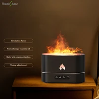 usb ultrasonic volcano air humidifier essential oil diffuser flame aroma diffusers home office fragrance sooth sleep atomize