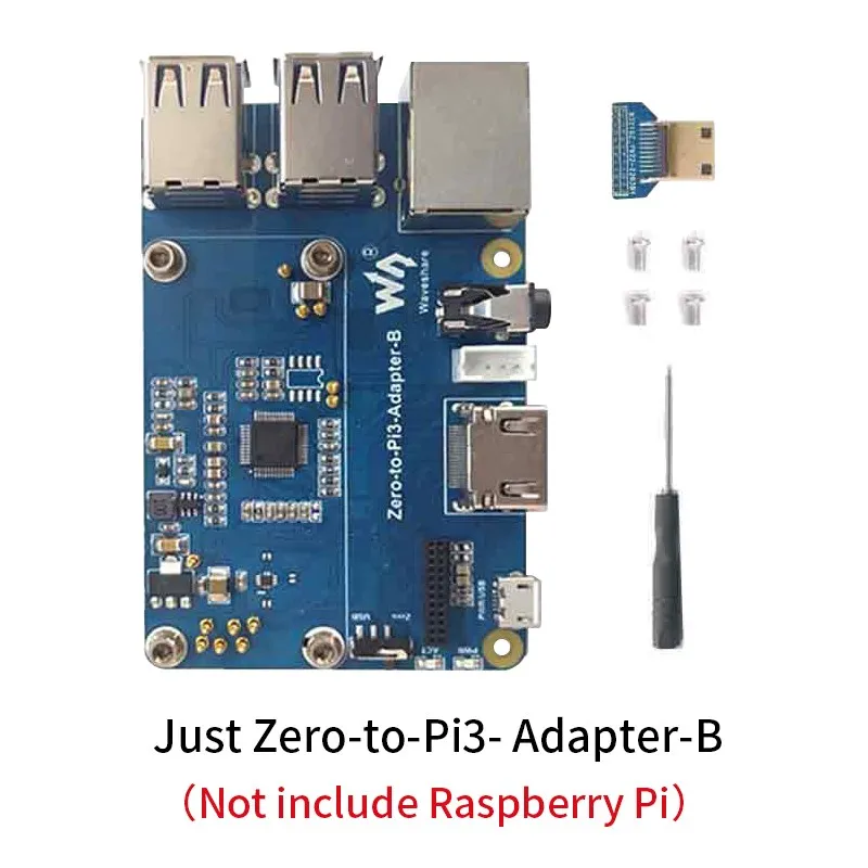 

Плата расширения Raspberry Pi Zero 2 Вт на 3B стандартная RJ45 USB