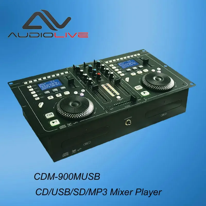 19-дюймовый двойной профессиональный DJ-плеер CD/USB/SD/MP3
