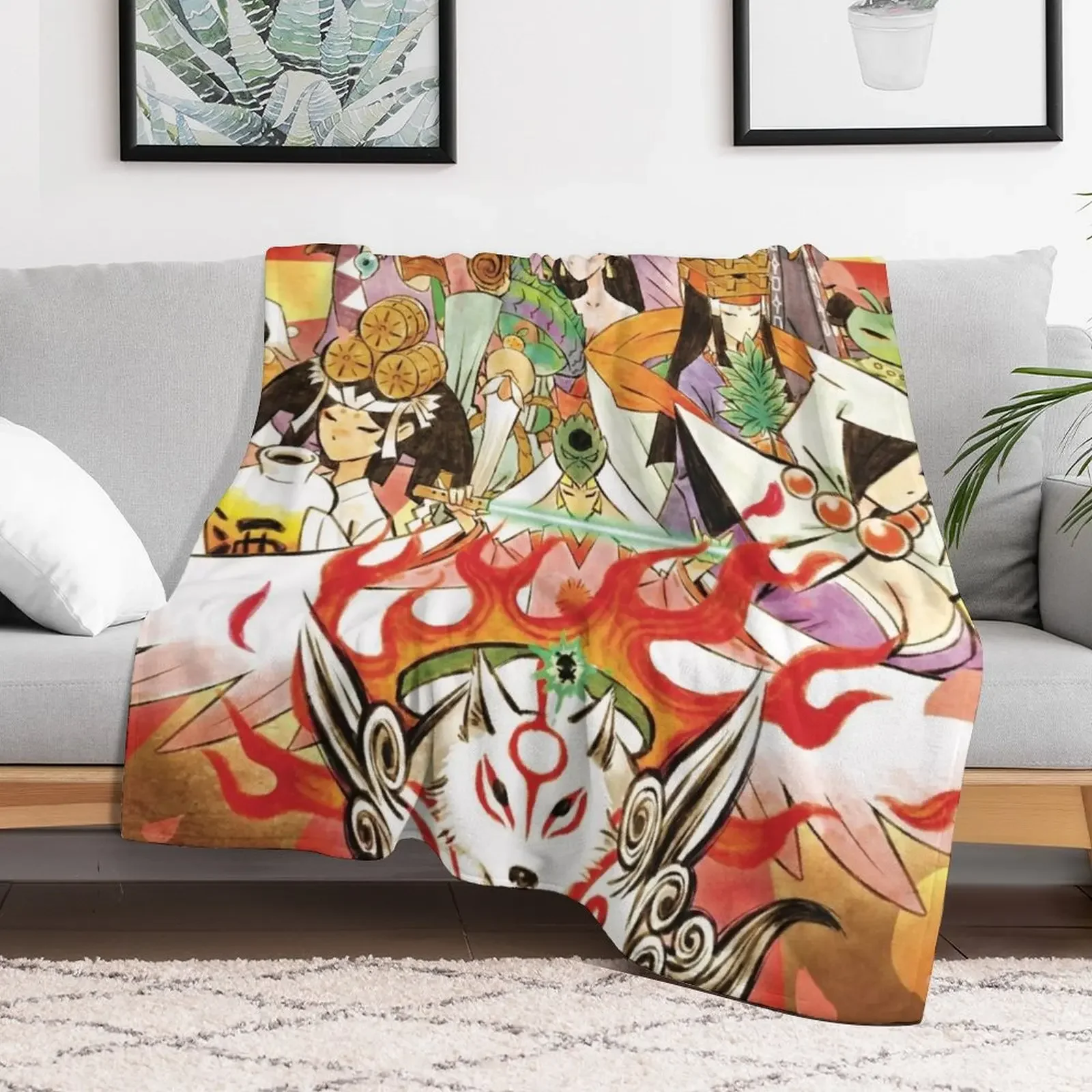 Okami HD покрывало Плед Свободные одеяла для пикника