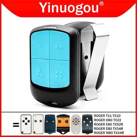 ROGER Пульт дистанционного управления ROGER E80 TX52R TX54R TX22 TX10 TX1 M80 H80 Гаражная дверь Дверь электрические затворы Дистанционное управление 433,92МГц передатчик