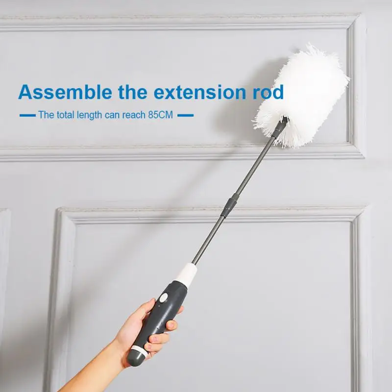 

Electric Sofa Cleaning Duster Rotated Household Cleaing Brush Desk Wall Gap Dust Removable Spin Scrubber Feather Dust For Home