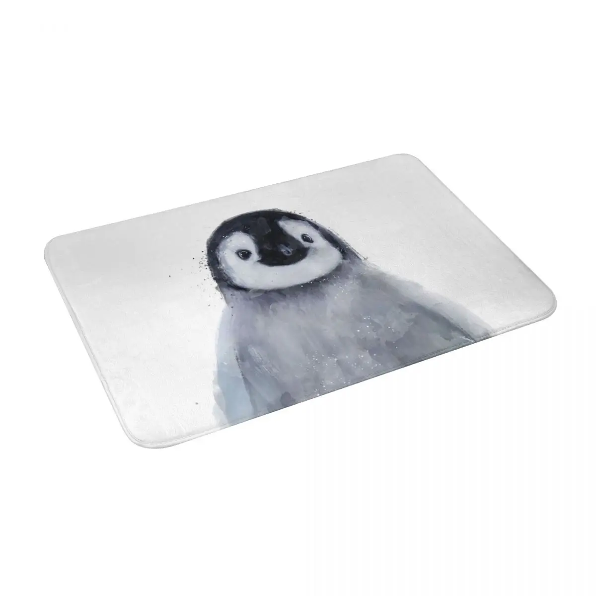 

Little Penguin Bath Door Floor Mat Anti-slip Rug Carpet Entrance Living Room Home Kitchen Antiwear Flannel Bathroom Toilet