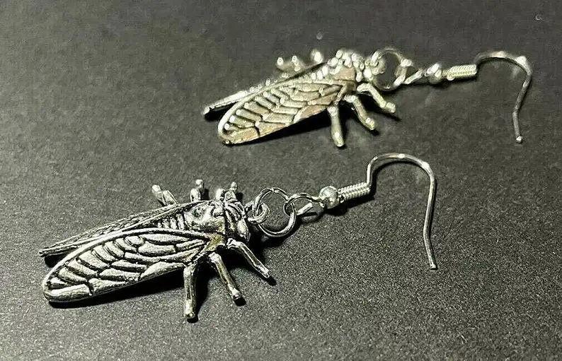 

Gothic Stainless Steel Moth Earrings