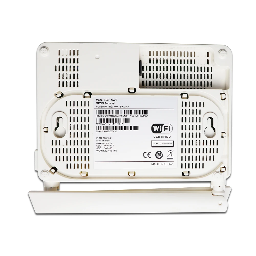 OPTFOCUS EG8145V5 GPON ONU 4GE+1VIOP 2.4G 5G WIFI Dual Brand GPON English Version FTTH Optical Network Unit Free Shipping