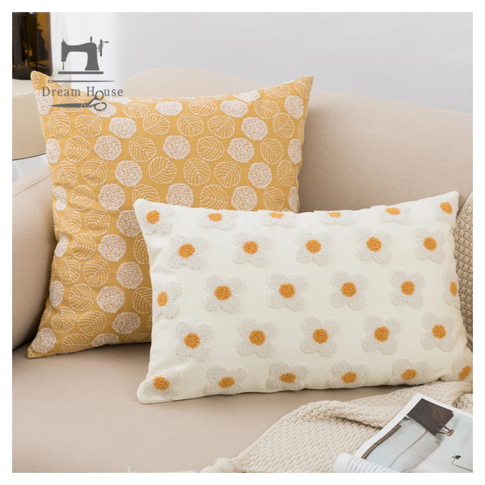 

Moroccan Boho Pillow Cover Decorative Pillows for Sofa Bed Living Room White Loop Fleece Sofa Cushion Cover 30x50cm