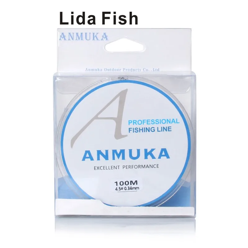 Lida Fish Brand Nylon line main line 100 meters transparent  line strong  Taiwan fishing imported from Japan