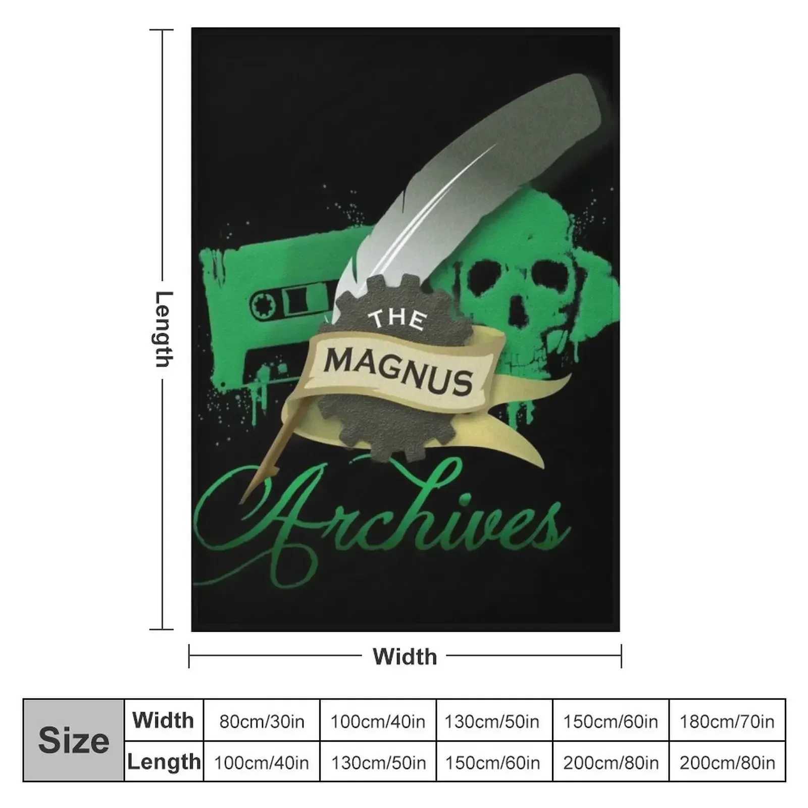 Многоцелевое одеяло с логотипом Magnus Archives для детских мягких одеял кроватей