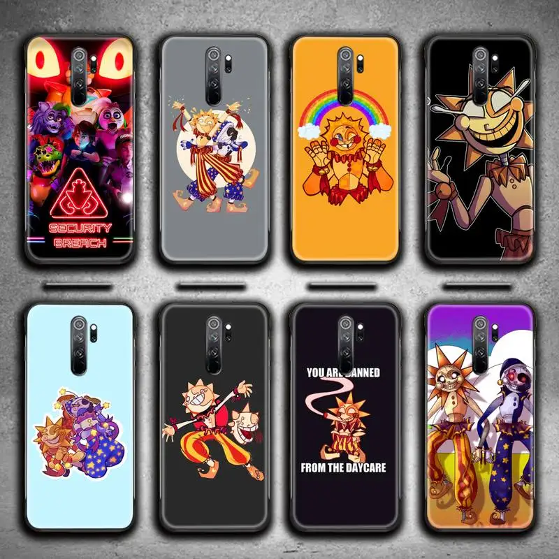 

FNAF Security Breach Sundrop Phone Case for Redmi 9A 9 8A Note 11 10 9 8 8T Pro Max K20 K30 K40 Pro