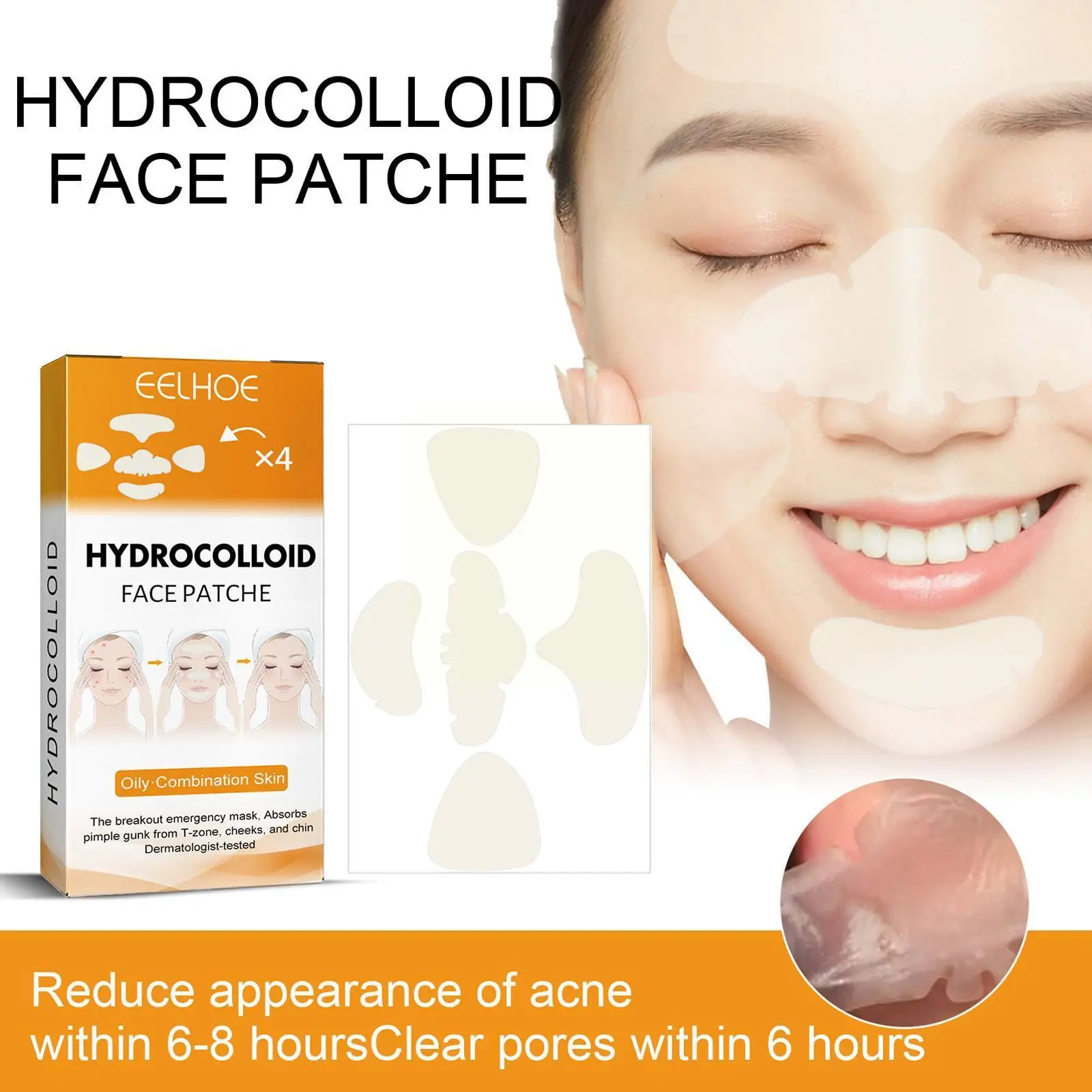 

Hydrocolloid Mask Face Patche For Acne Pimple Treatments Pimple Patches For Zit Breakouts On Nose Chin Forehead Cheeks D8K1