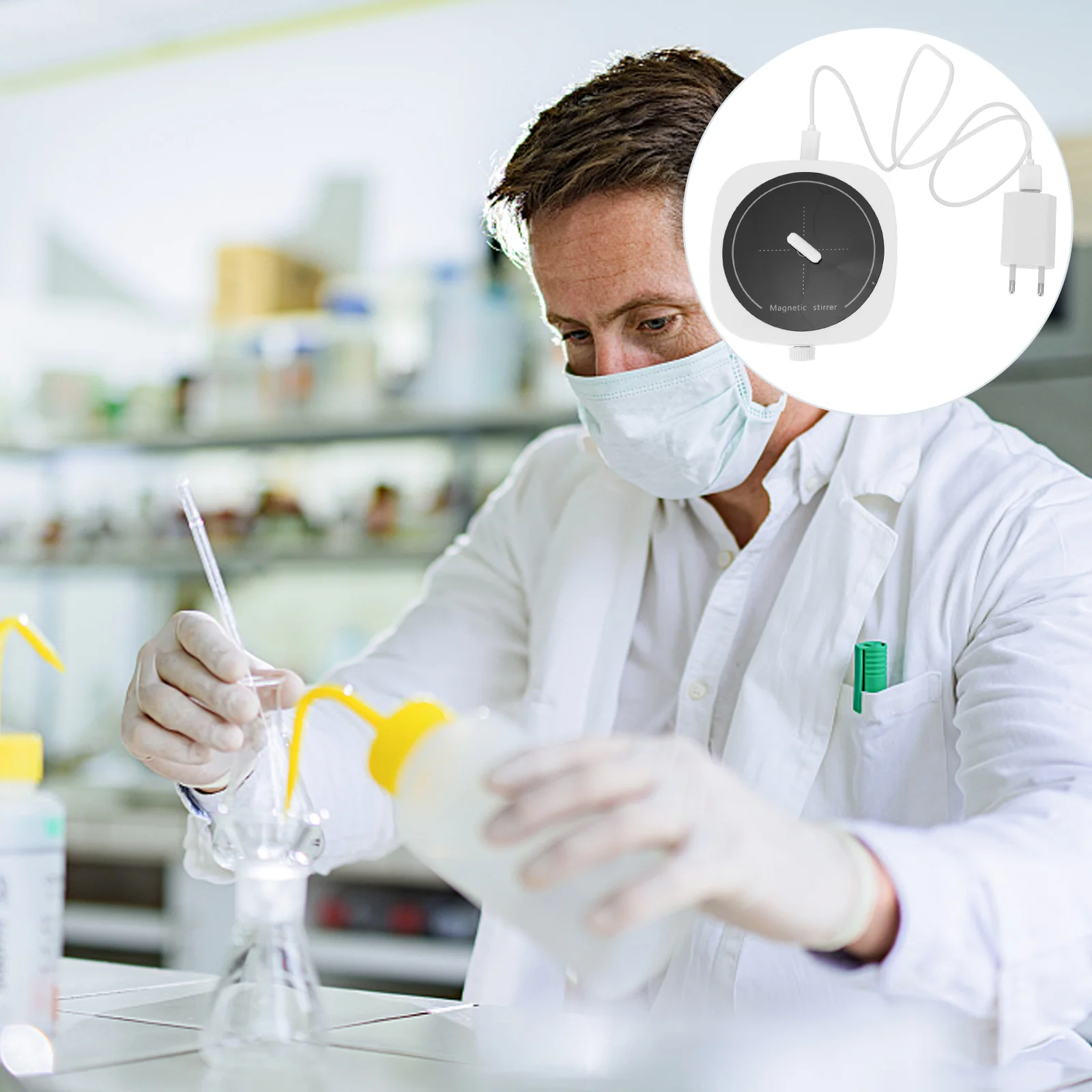 

Universal Small Magnetic Stirrer Laboratory Magnetic Stirrer Mixer Plug