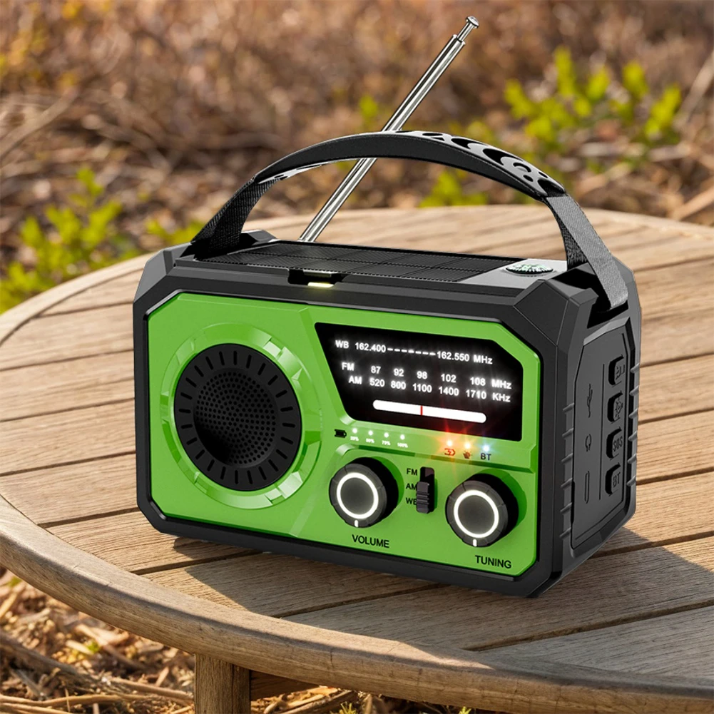 Автомобильное аварийное радио с BT светодиодным фонариком Power Bank SOS 16000 мАч