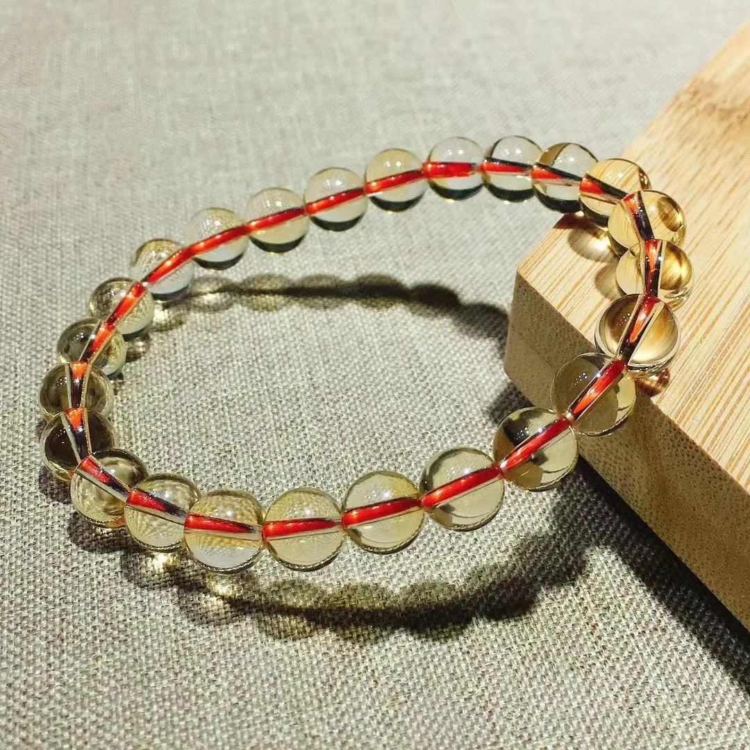 

Браслет из натурального желтого цитрина, 7 мм