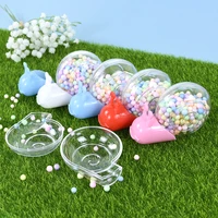 5pcs transparent plastic creative snail shape candy box portable storage box for baby shower birthday party gift packaging boxes