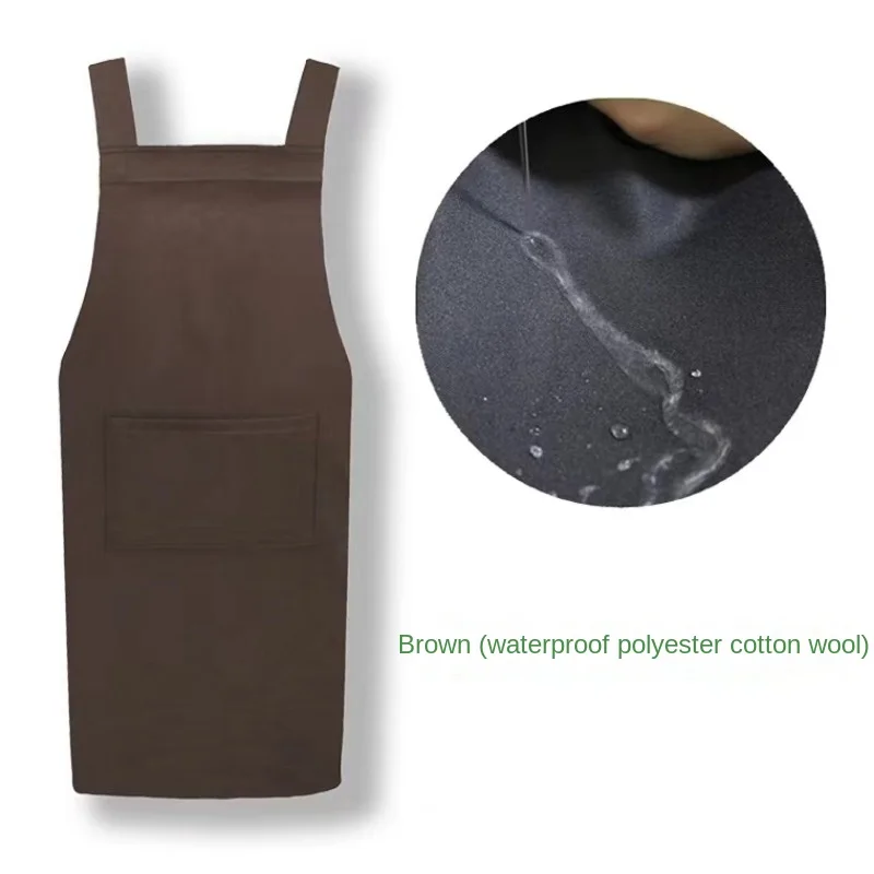 Современный льняной фартук унисекс для мужчин и женщин. Стиль: японский короткий