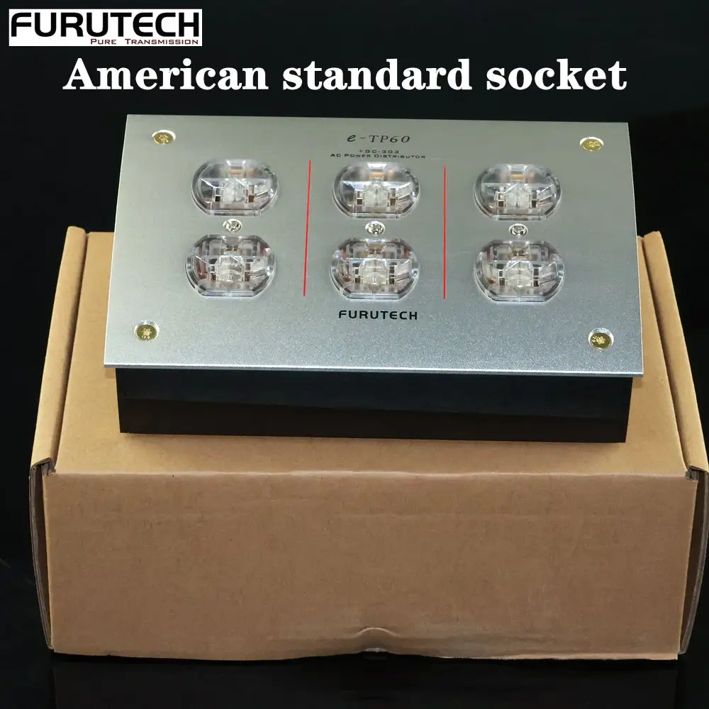 Фото Сетевой фильтр FURUTECH e-TP60 US, стандартный, со встроенным EMI-фильтром, очиститель переменного тока для аудиофильских Hi-Fi аудиосистем №1