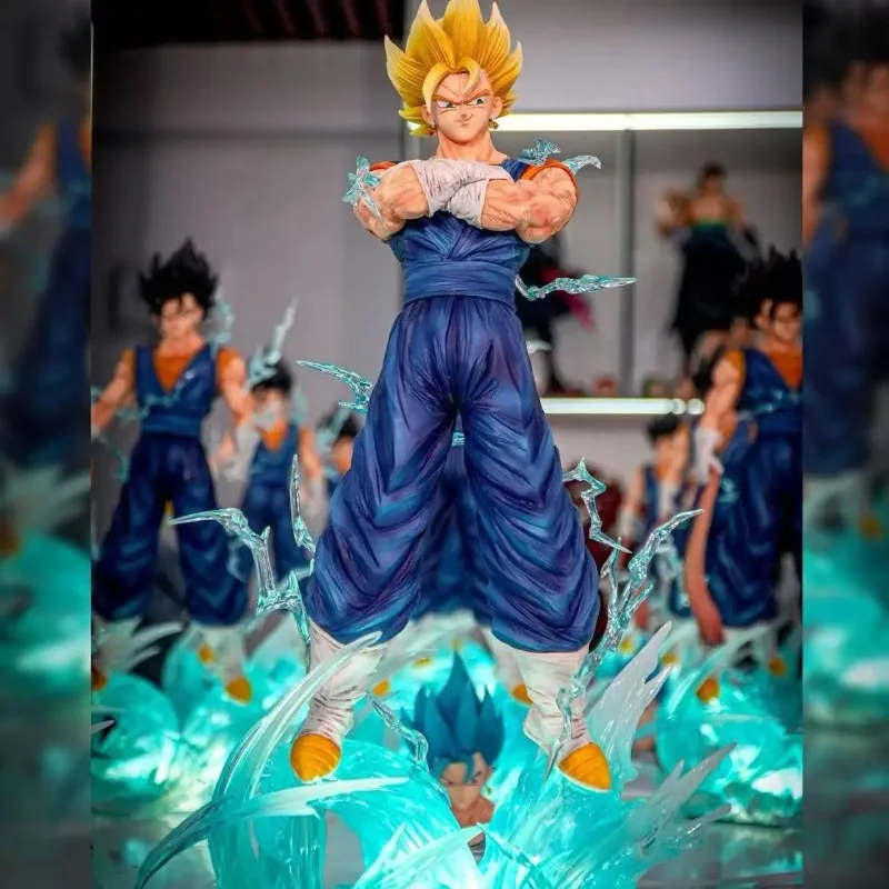 Фото В наличии JT Toys Dragon Ball Z Vegetto Фигурка HB Люминесцентная Трехголова Замена Фигурка Супер Сайян Статуя JT Модель Игрушки Подарки №2