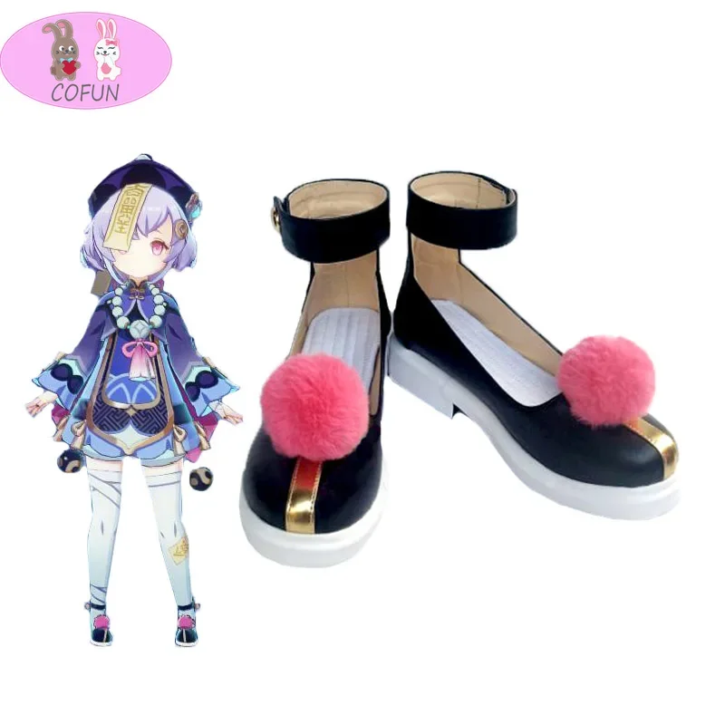 Обувь принцессы в стиле аниме Genshin Impact Qiqi женская обувь Studen для девочек ботинки