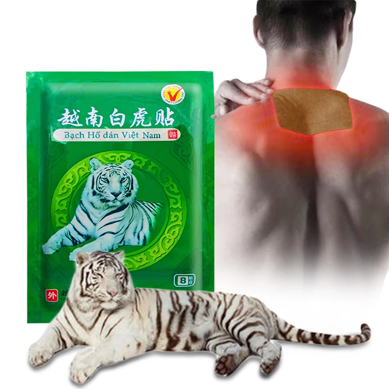 

White Tiger Joint Pain Plaster Self-heating Relaxation Body Patch Treat Arthritis Muscle Ache Joint Medical Patch body scrubs