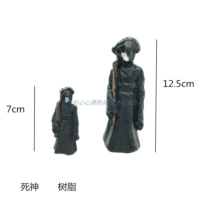 

resin figure mental psychological sand table game box court therapy death