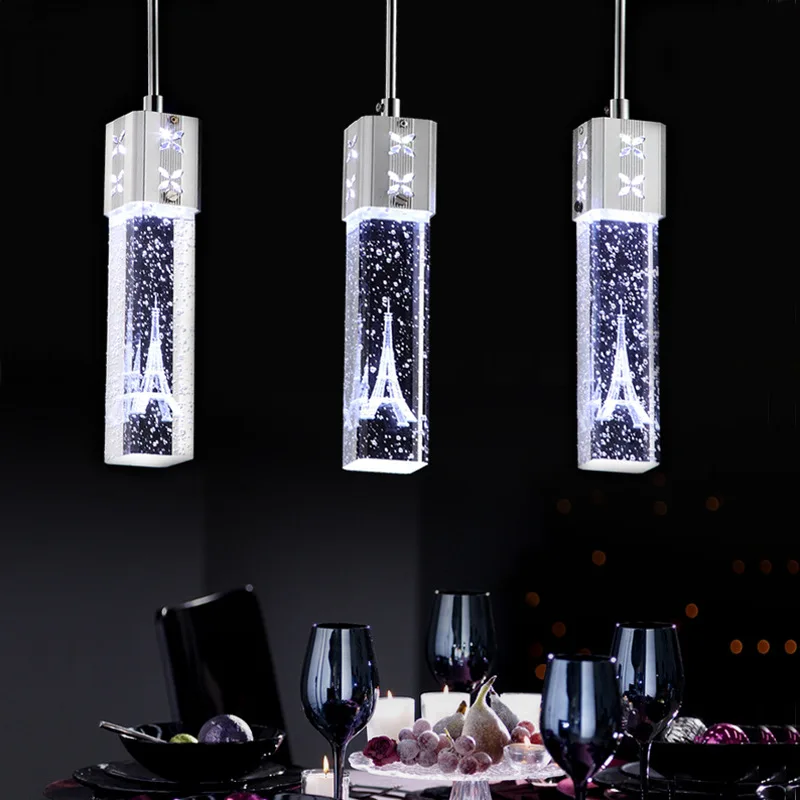 

Подвесная Женская современная модная светодиодная хрустальная лампа для шкафа, бара, светодиодная люстра K9, хрустальная люстра с пузырьками, художественная, для бара, ресторана