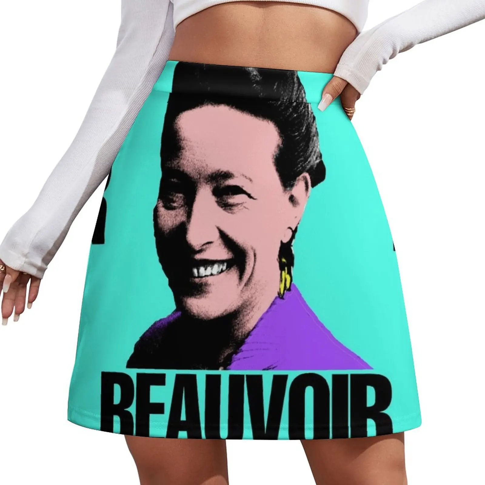 Мини-юбка Simone de Beauvoir в стиле поп шикарная и элегантная женская юбка мини-юбка Fairy