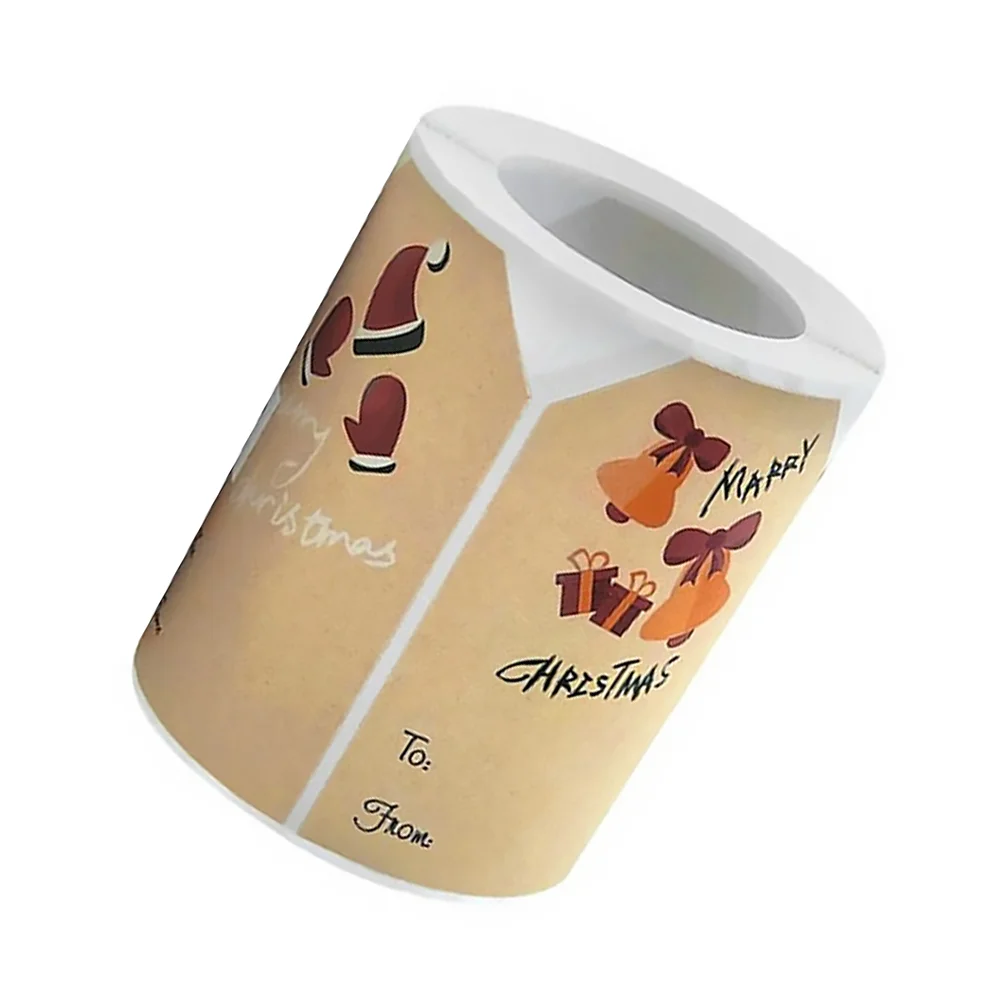 

1 Roll Christmas Name Tag Labels Self Adhesive Christmas Tag Festival Labels