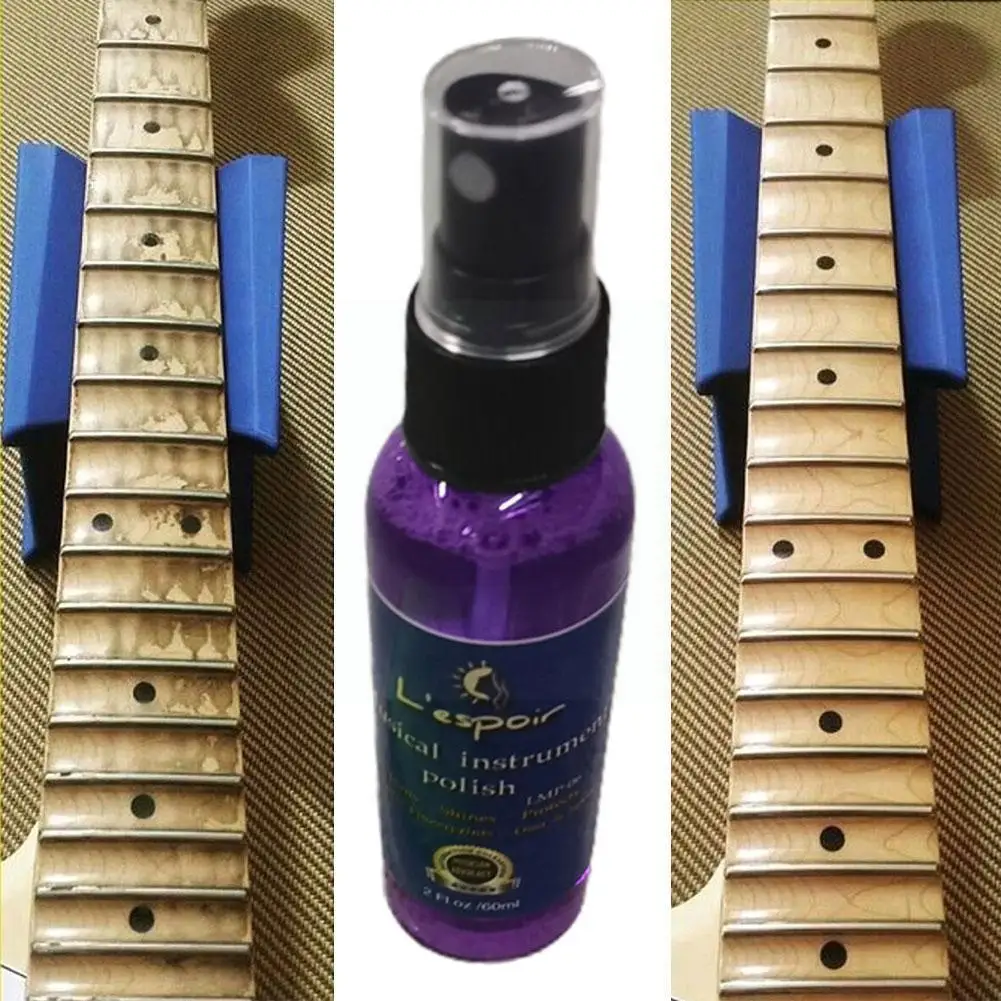 

60ml Guitar Fingerboard Nursing Oil Fretboard Lemon Accessories Universal Cleaning Care Bass Cloth Ukulele Tool + Oil Guita N9a7