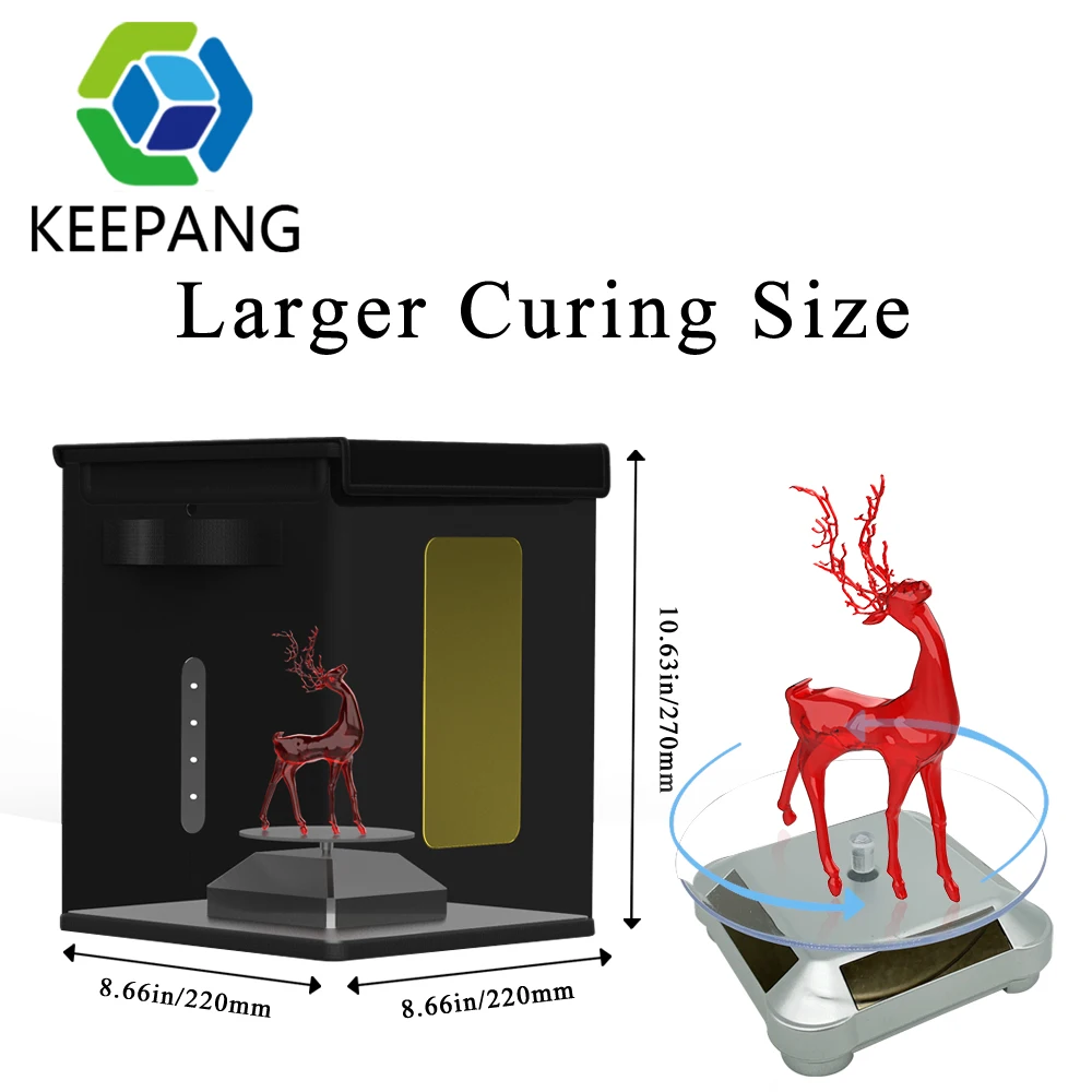 УФ-лампа для отверждения смолы Складной Корпус SLA DLP LCD 3D принтера затвердевание 405