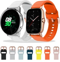 2022new sport silicone strap for samsung galaxy watch 342mm xiaomi huami amazfit gtr 42mm active2 40mm44mm watch band wristband