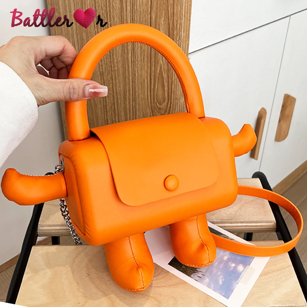 

Cute Funny Shape Small Leather Crossbody Bags For Women Luxury Designer Box Totes 2022 Summer Trend Shoulder Handbags and Purse