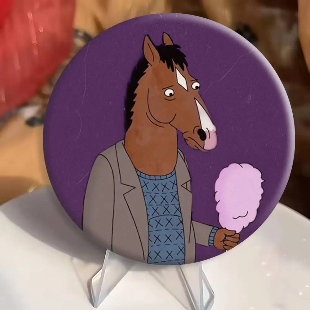 Фото Броши B-BoJack Horsemans, мультяшные значки, аксессуары для рюкзаков и головных уборов, подарок для друга №5