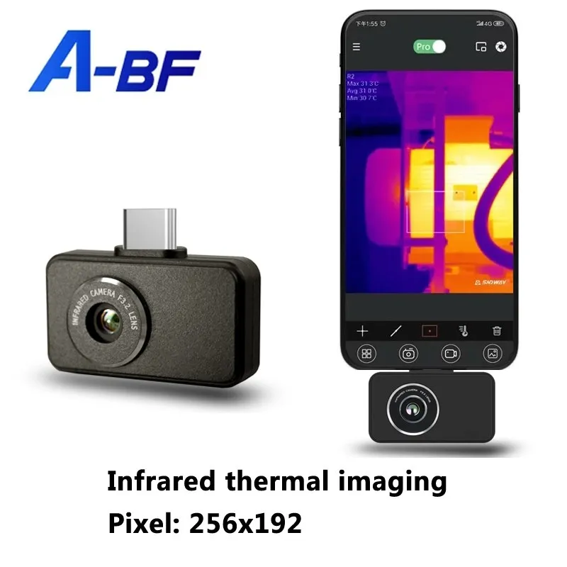 

A-BF мобильный телефон тепловой Инфракрасный Тепловизор с камерой P2 тепловизор Диагностика тепловой утечки термометр с датчиком