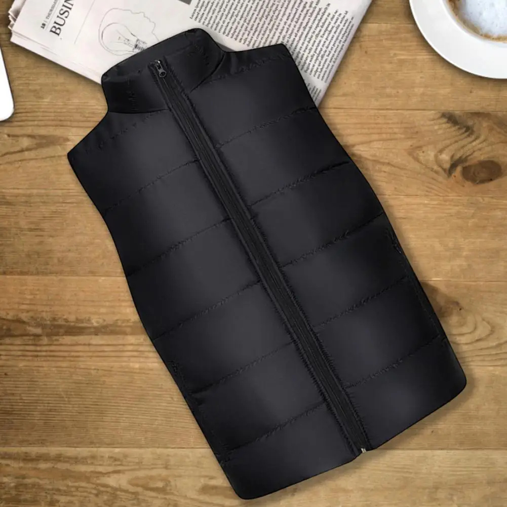 

Trendy Solid Color Waistcoat Vest Winter Vest Breathable Windproof