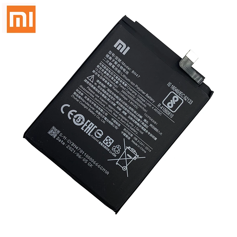 Оригинальный аккумулятор Xiao Mi BN47 для телефона Xiaomi Redmi 6 Pro / A2 Lite