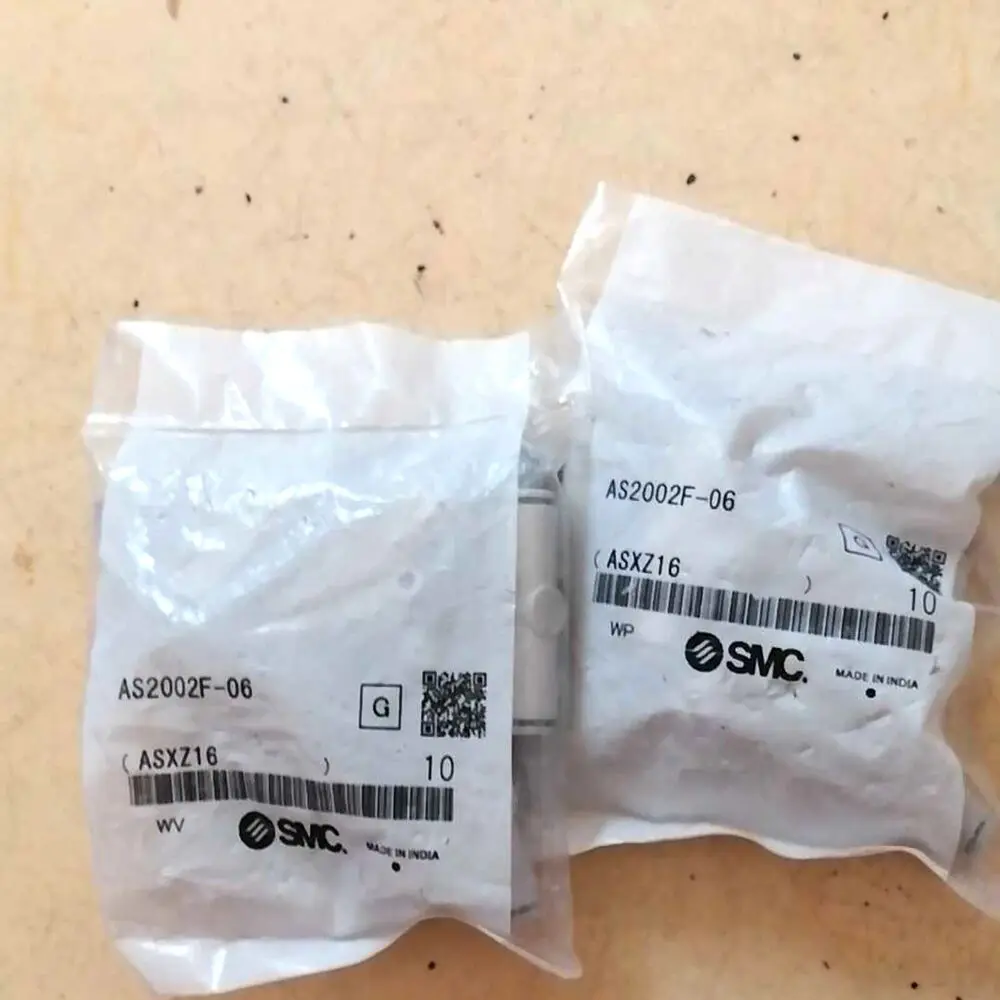

10PCS/New SMC AS2002F-06 Straight Speed Regulating Joint